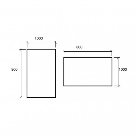 MIROIR SENA 1000X800 H/V - SALGAR 16912 