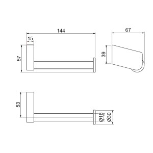 PTE ROULEAU S/ COUVERCLE ALPHA - SALGAR 23519 