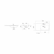 Vasque 905 Gauche Mineralsolid Mat UNIIQ - SALGAR 24544 