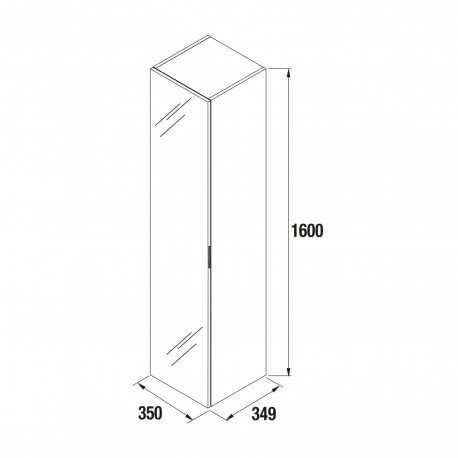 COL.ALLIANCE 1P MIROIR BL BR - SALGAR 26861 