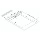 Receveur de douche POMPEYA BLANC 700 x 1100 mm - SALGAR 81906