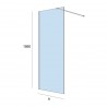 Paroi de douche BLACK HEAVEN walk-in Frame 800 x 1950 mm - SALGAR 82275