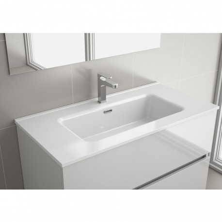 Vasque CONSTANZA 910 EN PORCELAINE BLANCHE 910 x 16 x 460 mm - SALGAR 26780 