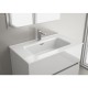 Vasque CONSTANZA 810 EN PORCELAINE BLANCHE 810 x 16 x 460 mm - SALGAR 26781