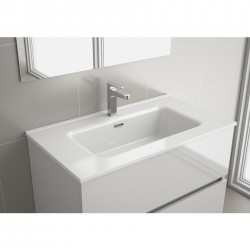 Vasque CONSTANZA 810 EN PORCELAINE BLANCHE 810 x 16 x 460 mm - SALGAR 26781 