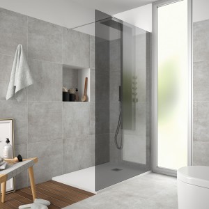 Paroi de douche HEAVEN walk-in Fumé 1000 x 1950 mm  - SALGAR 82268 