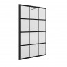 Paroi de douche BLACK HEAVEN walk-in Frame 1000 x 1950 mm - SALGAR 82276 