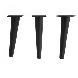 Jeu 2 pieds DANNA NOIR Hauteur 230 mm - SALGAR 84142 