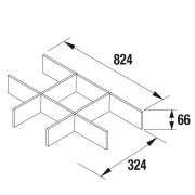 Séparateur tiroir inférieur pour meubles 1000 NOJA/ARENYS - SALGAR 85232 