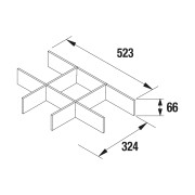 Séparateur tiroir inférieur pour meubles 600 NOJA/ARENYS   - SALGAR 85228 