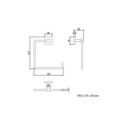 Anneau porte serviette laiton chromé - SALGAR Nervion 12767 