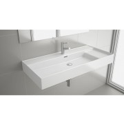 Plan vasque VENETO 1010 avec support porcelaine blanche1010 x 120 x 460 mm - SALGAR 87728 
