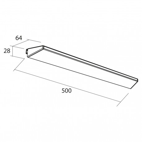 Applique BOREAL 500 BLANC luminaire led (8 W.) IP 44 (568lm) (5700 K) fixation multiple  - SALGAR 84123 