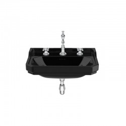 Carmen Lavabo Mural 650Mm Perce 3T Noir - ROCA A3270A1563