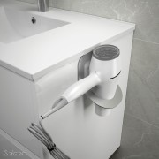 Support sèche cheveux MINIMAL ALUMINUM - SALGAR 86189
