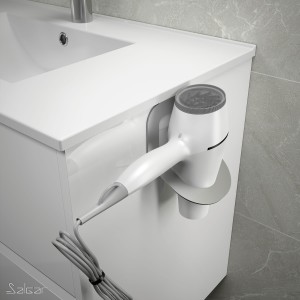Support sèche cheveux MINIMAL ALUMINUM - SALGAR 86189