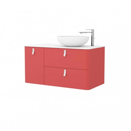 Meuble salle de bains Rojo Gauche 1200 UNIIQ - SALGAR 24682