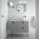 Meuble de salle de bains Humo Gauche 1200 UNIIQ - SALGAR 24676