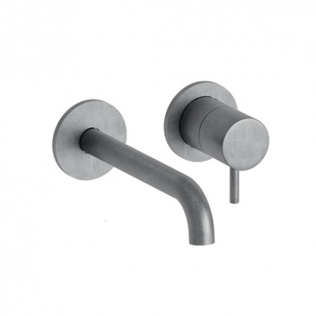 Mitigeur lavabo mural Métal Brossé TRIVERDE - CRISTINA ONDYNA TV25777