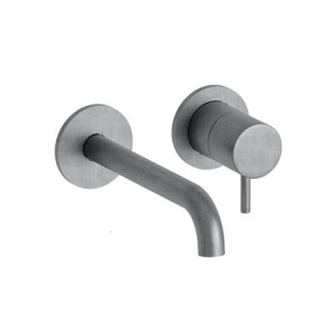 Mitigeur lavabo mural Métal Brossé TRIVERDE - CRISTINA ONDYNA TV25777