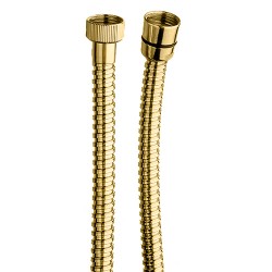 Flexible de douche doré avec double agrafage FF 1/2" laiton - CRISTINA ONDYNA DA21552