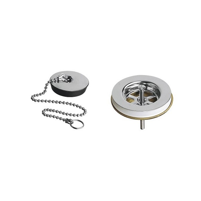 BONDE DE LAVABO A CHAINETTE 1"1/4 LAITON VIEUX BRONZE - CRISTINA ONDYNA AC84992