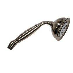 DOUCHETTE ROMAN CURVE RETRO 3 JETS ANTICALCAIRE METAL BROSSE - CRISTINA ONDYNA RM20377