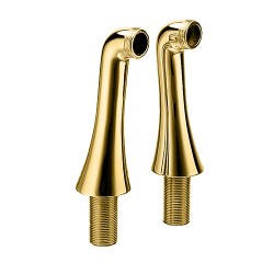 2 COLONNETTES HAUTES 130 mm MM3/4" DORE - CRISTINA ONDYNA CH16052