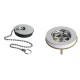 BONDE DE LAVABO A CHAINETTE 1"1/4 LAITON METAL BROSSE - CRISTINA ONDYNA AC84977