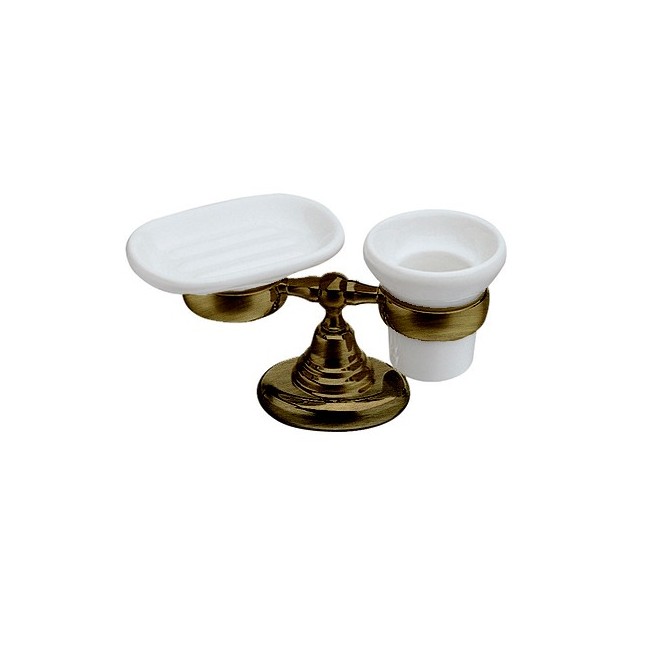 PORTE SAVON / PORTE VERRE MUSEO A POSER VIEUX BRONZE - CRISTINA ONDYNA CA77292