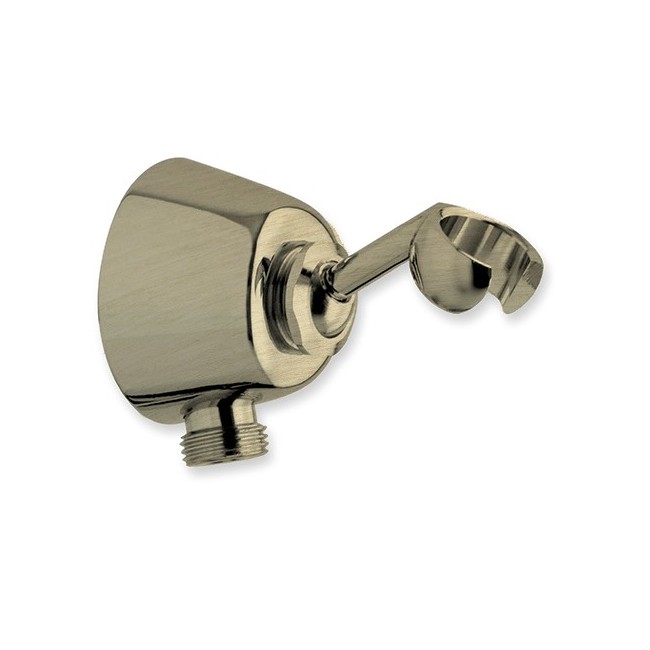 SUPPORT MURAL A ROTULE LAITON AVEC PRISE D'EAU MM1/2" METAL BROSSE - CRISTINA ONDYNA AC14777