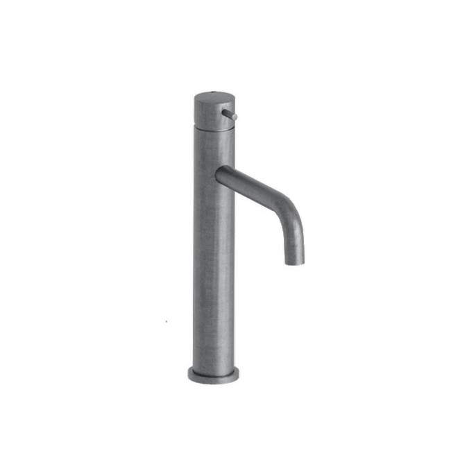 LAVABO MI-HAUT TRIVERDE METAL BROSSE + VIDAGE LAITON UP&DOWN - CRISTINA ONDYNA TV22777