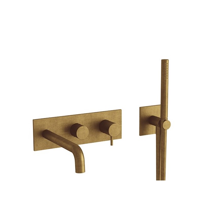 FFACADE EXTERNE TRIVERDE BAIN DOUCHE MURAL 2 SORTIES VIEUX BRONZE - CRISTINA ONDYNA TV10292TV10292