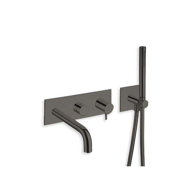 FACADE TRIVERDE BAIN DOUCHE MURAL 2 SORT CHROME NOIR   EX TV108 - CRISTINA ONDYNA TV10272