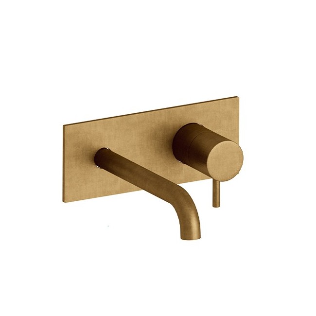 LAVABO MURAL TRIVERDE AVEC PLAQUE BEC 18 CM VIEUX BRONZE EX TV276 - CRISTINA ONDYNA TV25692