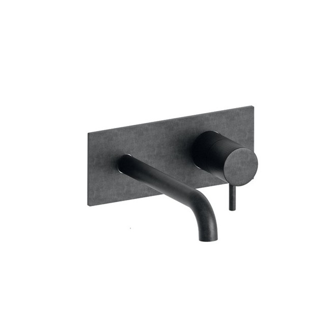 LAVABO MURAL TRIVERDE AVEC PLAQUE BEC 22.5  CHRO NOIR BRO  EX TV27851 - CRISTINA ONDYNA TV25875