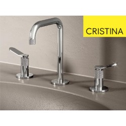 Mélangeur lavabo 3 trous Chromé EAST SIDE - CRISTINA ONDYNA ES20551