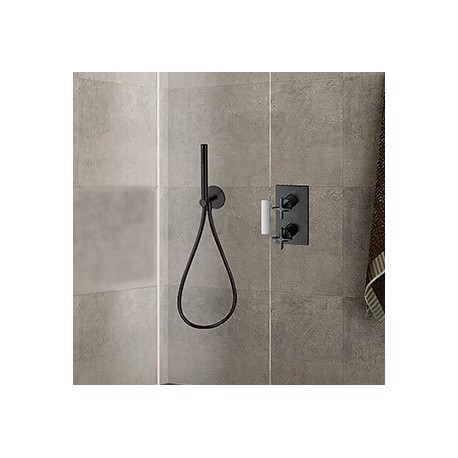 Ensemble douchette Chromé Noir Brossé HYDROTHERAPIE - CRISTINA ONDYNA PD47575