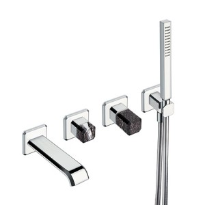 FACADE MITIGEUR ENCASTRE BAIN DOUCHE ITALY  POIGNEE MARQUINIA EXIT108 - CRISTINA ONDYNA IT10251MQ