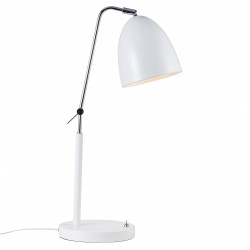ALEXANDER lampe de table Métal et plastique Blanc E27  - Nordlux 48635001 