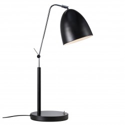 ALEXANDER lampe de table Métal et plastique Noir E27 - Nordlux 48635003 