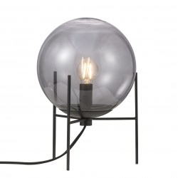 ALTON lampe de table Métal-Verre Fumé Noir E14  - Nordlux 47645047 