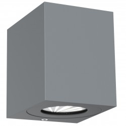 CANTO KUBI 2 applique murale Aluminium Gris LED integrée 2700K - Nordlux 49711010 