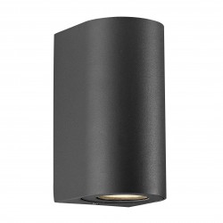 Applique murale CANTO MAXI 2 Aluminium Noir GU10 - Nordlux 49721003