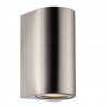 Applique murale CANTO MAXI 2 Acier inoxydable Inox GU10 - Nordlux 49721034