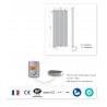 Radiateur LVI - TAMARI V - 1000W FLUIDE - Vertical (haut.1800) - 3634007