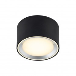 FALLON plafonnier Métal et plastique Noir LED integrée 2700K - Nordlux 47540103 