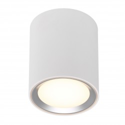 FALLON LONG plafonnier Métal et plastique Blanc + Brossé LED integrée 2700K - Nordlux 47550132 