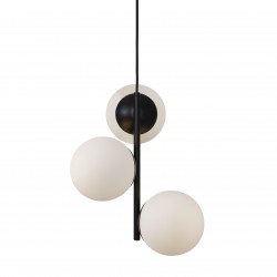 Suspension Métal-Verre Noir E14 LILLY - Nordlux 48603003