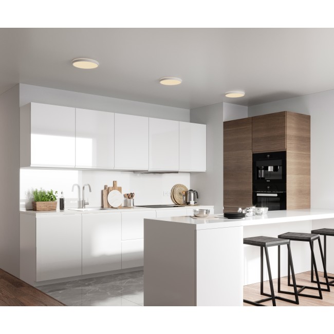 OJA 29 plafonnier Plastique Blanc LED integrée 3000-4000K - Nordlux 2015016101 